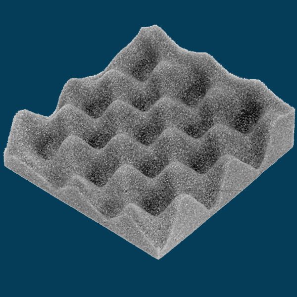 Dark Gray Egg Carton Foam