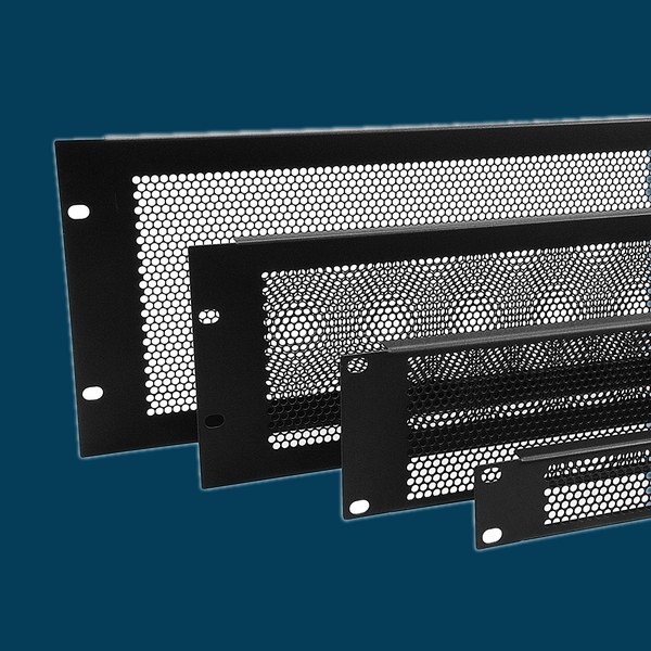 Flanged Perforated Rack Panels (1RU, 2RU, 3RU, 4RU, 5RU, 6RU)