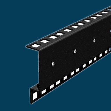 Full Hole Double Rack Rail with Square Holes